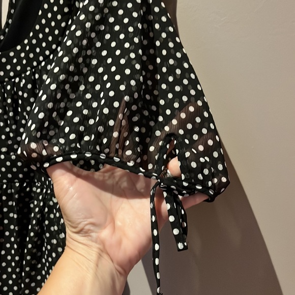 Atmosphere sheer polka dot babydoll dress or tunic. Size 14 - Picture 3 of 8